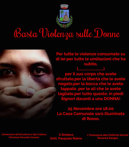 Giornata Mondiale Contro la Violenza sulle Donne
